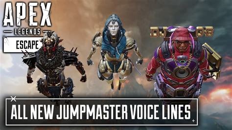 New Jumpmaster Voice Lines Apex Legends Youtube