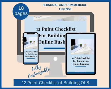 12 Point Success Checklist Guidebook Template Etsy