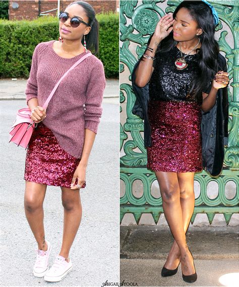 How To Wear A Sequin Skirt From Day To Night