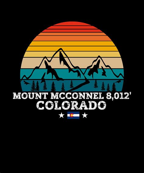 Mount Mcconnel Colorado Drawing By Bruno Fine Art America