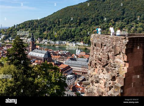 View From Heidelberg Castle To The Old Town Of Heidelberg Neckar