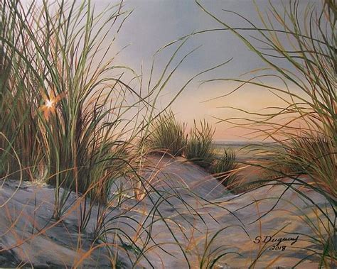 Sand Dunes By Sharon Duguay Dune Art Grass Painting Landscape Art