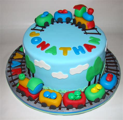 Construction cake for my 2 year old boy he loves trucks. train cakes for boys | Traincake for a two years old boy ...