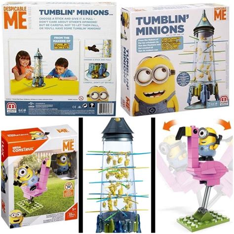 Combo Value Pack Mattel Tumblin Minions And Mega Dme Flamingo Joyride