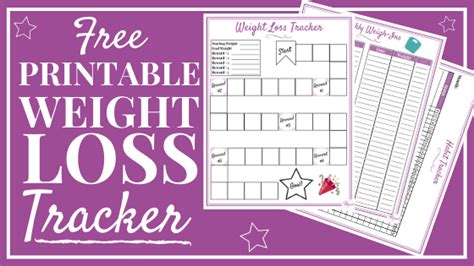 Free Printable Weight Loss Tracker Plus Habit Tracker And Weigh In Chart