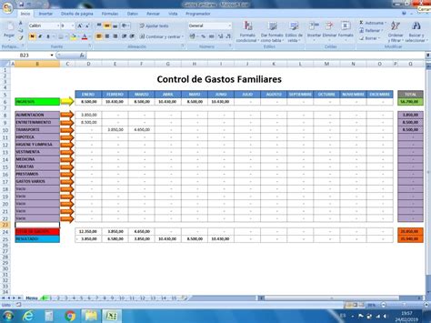 Planilla Excel Para Control De Gastos Familiares 17241 En Mercado