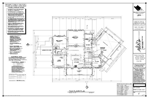 Technical Floor Plan Drawing