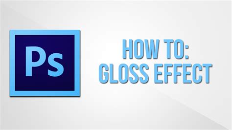 Photoshop Gloss Effect To Shapes Or Text Youtube