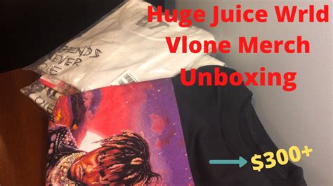 Huge Juice Wrld Merch Unboxing Vlone 300 Youtube