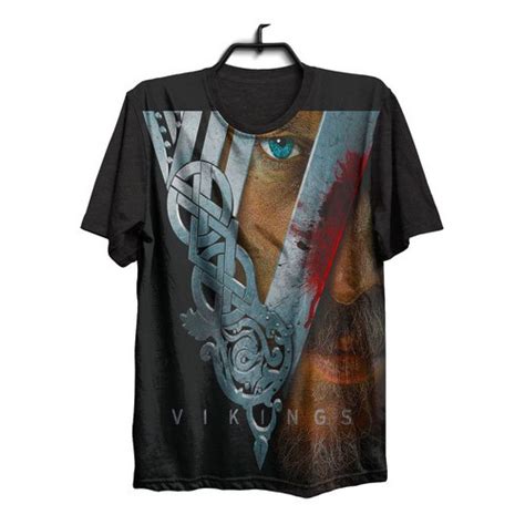 Camiseta Camisa Serie Vikings Ragnar Lothbrok 792 Shopee Brasil