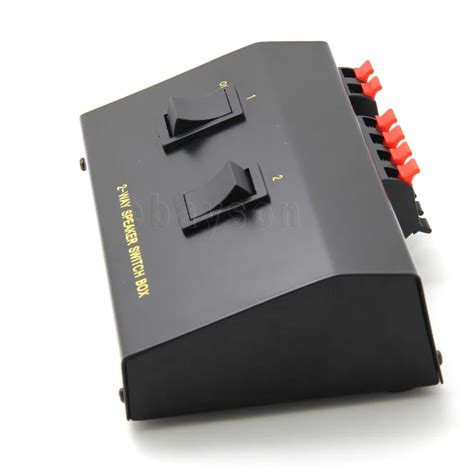 2 Way Pair Speaker Selector Switch Switcher Switching Box Splitter
