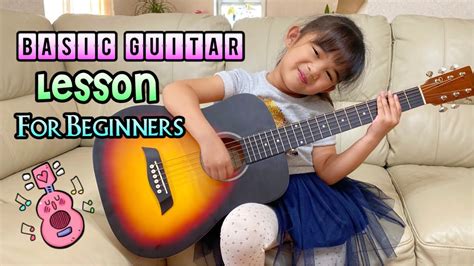 Basic Guitar Lesson For Kids How To Play Basic Guitar Chords Guitar