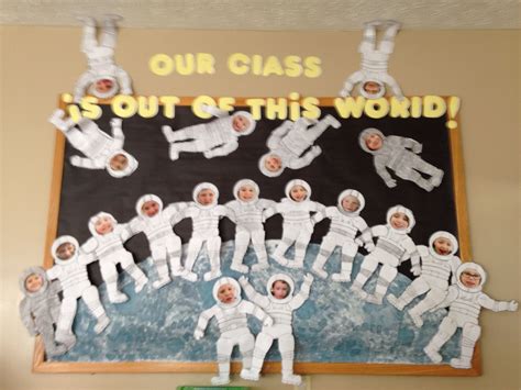 Astronaut Space Bulletin Board Space Crafts Preschool Space