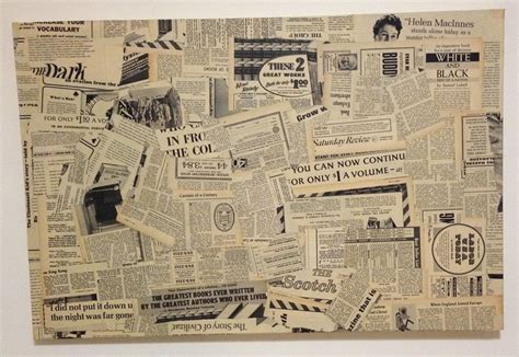 Collage Diy Newspaper Newspaper Collage How To Age Paper
