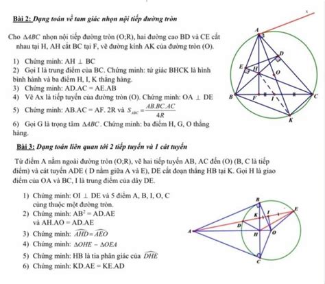 Cho tam giác ABC nhọn nội tiếp O R hai đường cao BD và CE cắt nhau