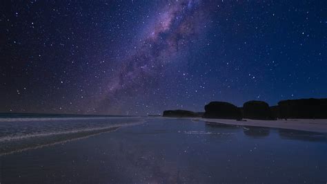 Noche Playa Estrellas Foto Gratis En Pixabay