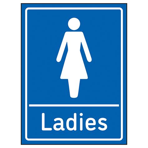 Ladies Toilets Blue Toiletwashroom Signs General Information Signs