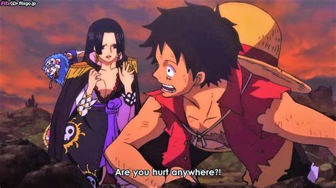 Luffy Cares About Hancock More Than His Own Safety One Piece Anime
