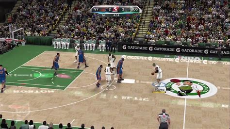 Nba 2k10 Xbox 360 Gameplay New York Knicks Vs Boston Celtics Part