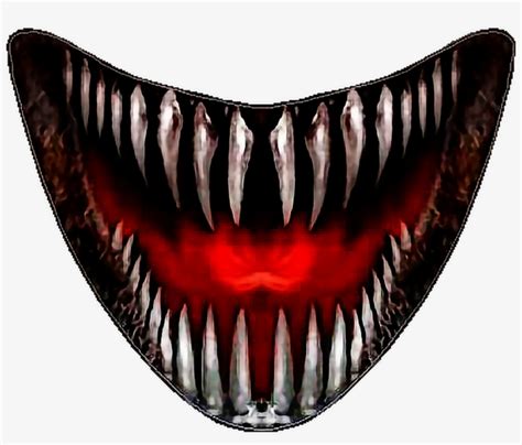 Teeth Mouth Lips Scary Monster Halloween Blade Teeth Scary Mouth