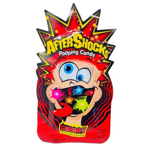 Aftershocks Popping Candy Cherry 33oz Candy Funhouse Candy Funhouse Ca