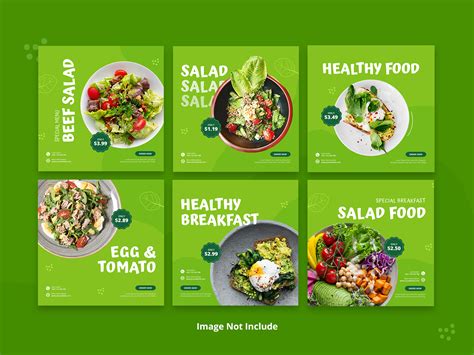 Healthy Food Instagram Feed By Regina Sukma Citra On Dribbble