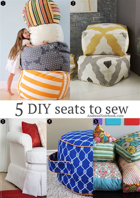 5 Diy Seats To Sew For Your Home Andreas Notebook