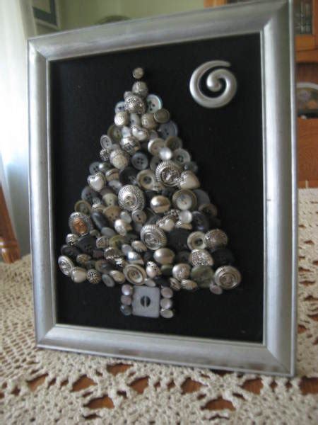 Silvery Button Christmas Tree Art Bunnyspurposes Shop Craftfoxes