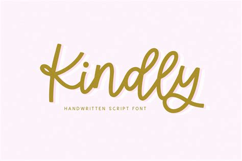 Buy Kindly Font Handwritten Script Font Cricut Fonts Calligraphy