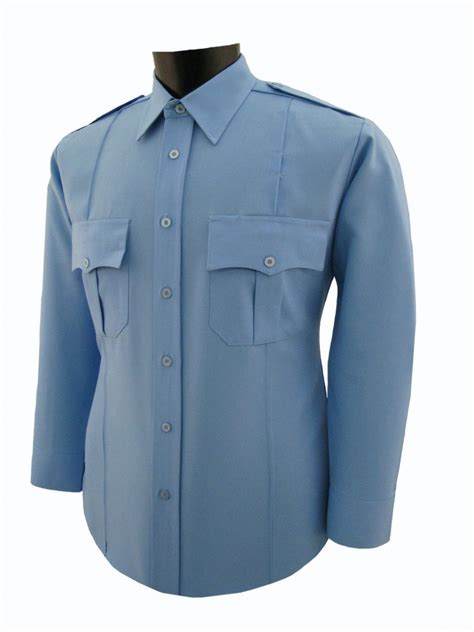 Mens 100 Polyester Security Shirt Long Sleeve National Patrol Uniforms