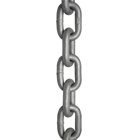 Kingchain 14 In X 25 Ft Grade 30 Proof Coil Chain Galvanized Heavy