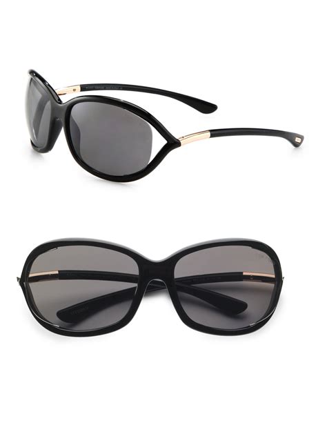 Tom Ford Jennifer 61mm Polarized Oval Sunglasses In Black Lyst