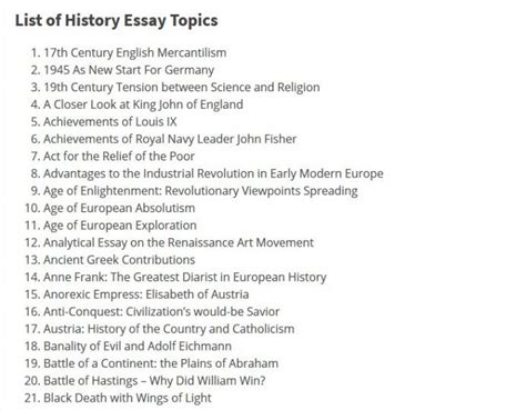 Easy History Research Paper Topics Tryhis