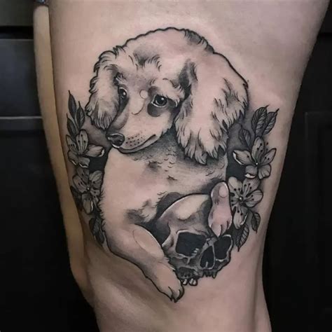 The 40 Best Poodle Dog Tattoo Ideas The Paws Best Tattoo Designs