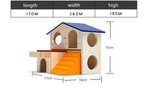 1pc Luxury Hamster House Double Wood Folding Cute Hamster Etsy