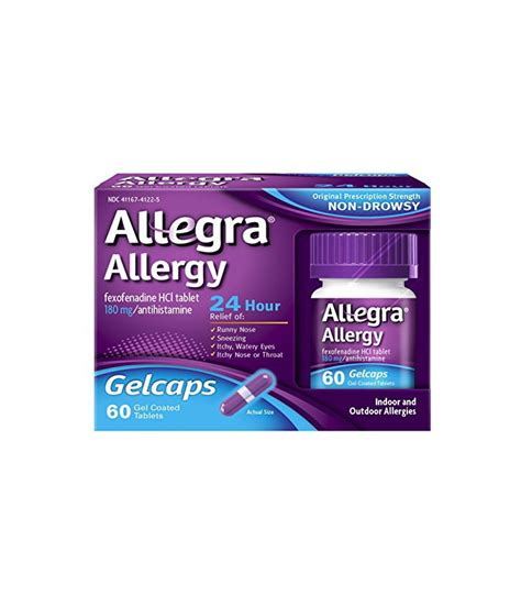 Allegra Allergie 24 Heures Gelcaps 60 Count