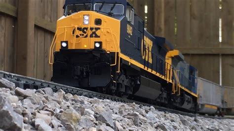 Csx G Scale Coal Train On 10 10 16 Youtube