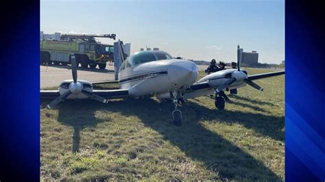 Airplane Slides Off Logan Airport Runway After Landing Gear Failure