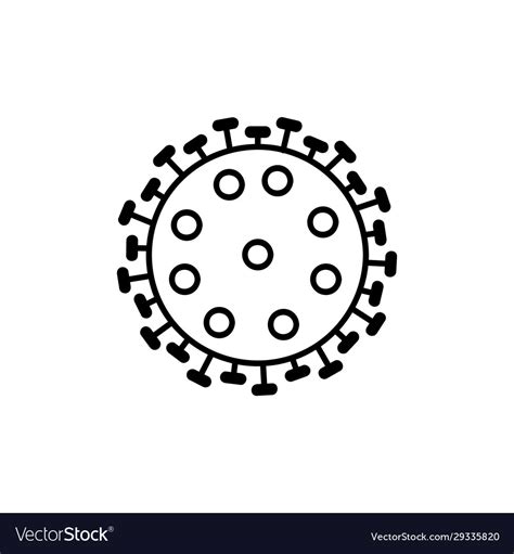 Corona Virus Flat Icon Eps Royalty Free Vector Image