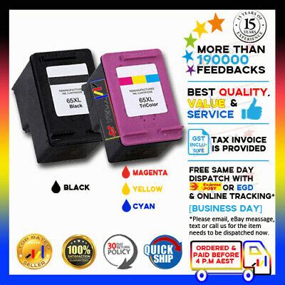 Hp deskjet 2620 printer model runs according to the modern hp thermal inkjet print technology. 2x NoN-OEM 65XL 65 XL Black Colour Ink Cartridge for HP ...