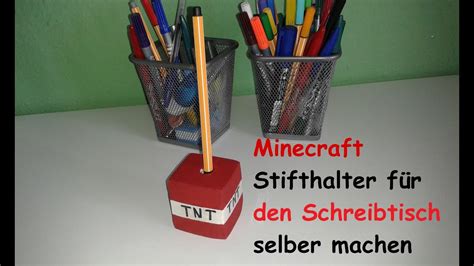 Want a better minecraft server? Minecraft TNT Stifthalter selber machen / DIY Dekoration ...