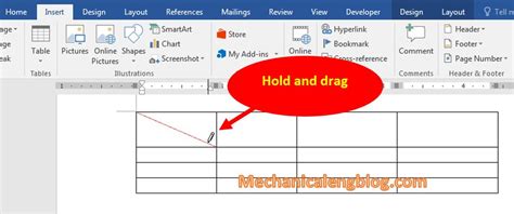 Ways To Insert Diagonal Line In Word Table Mechanicaleng Blog