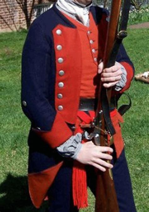 French Indian War Revolutionary War Regimental Navy Blue Uniform Mens