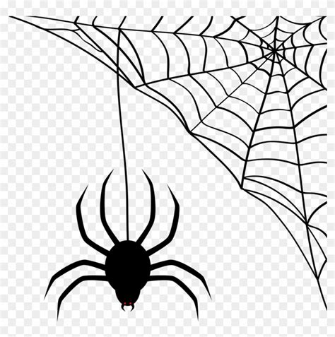 Vector - Halloween Spider Web Svg - Free Transparent PNG Clipart Images