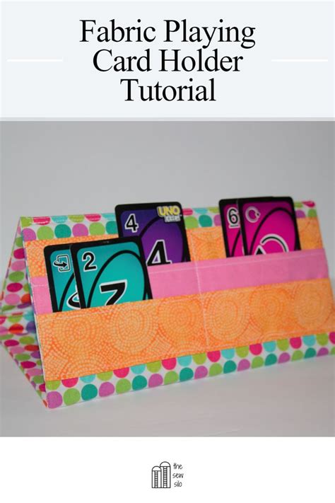 Diy Fabric Playing Card Holder Tutorial In 2022 Playing Card Holder
