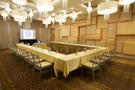 80 west broadway, nassau county, new york state. Fabulous conference set up in a portion of the Grand Ballroom at the Allegria Hotel | Meeting ...