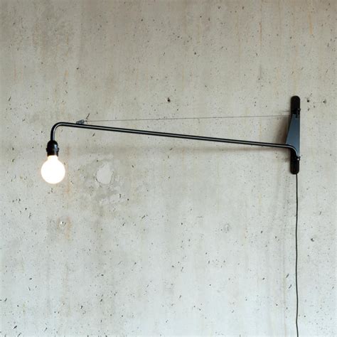Free shipping and 100% price match guarantee. Jean Prouvé Petit Potence Black Wall Lamp by Vitra For ...