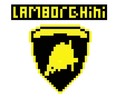 Lamborghini Logo Pixel Art Maker