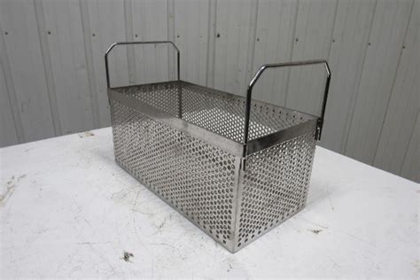 Heavy Duty Stainless Steel Parts Washer Dip Basket 19 14wx9 14lx8 34