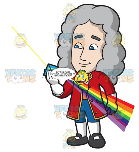 Isaac Newton Cartoon Image